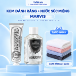 Combo Kem Đánh Răng Marvis Whitening Mint + Nước Súc Miệng Marvis – Làm Sạch Khoang Miệng, Thơm Mát Và Tự Tin Hơn Mỗi Ngày
