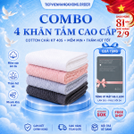 Khăn tắm Soft Touch 40s/2 Herringbone 40x100cm – Khăn cotton cao cấp mềm mại, thấm hút tốt