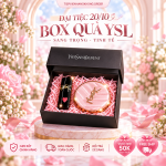 Set Quà YSL Cushion Hồng & Son Vinyl – Nhỏ Gọn, Sang Xịn, Đầy Tinh Tế