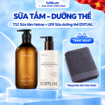 Combo Sữa Tắm Hetras + Sữa Dưỡng Thể EDITUAL – Làm Sạch Dịu Nhẹ, Dưỡng Da Mềm Mịn Và Thơm Lâu