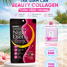 Trà giảm cân Beauty Collagen Orihiro 16 túi – Hỗ trợ kiểm soát cân nặng, thanh lọc cơ thể và làm đẹp da