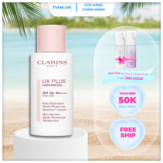  Kem Chống Nắng Clarins Rosy Glow 50Ml (Tặng xịt khoá Self Beauty 50ml)