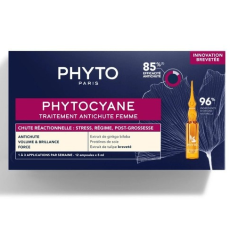 Serum Ngăn Rụng & Kích Thích Mọc Tóc Phyto Phytocyane Tím 12 Ống x 7.5ml