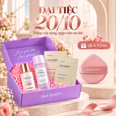 ĐẠI TIỆC 20/10 – COMBO CHĂM SÓC DA SELF BEAUTY & MU TẶNG BÔNG MÚT TRANG ĐIỂM