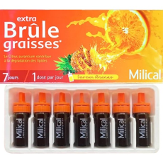 Tinh Chất Detox Giảm Mỡ Cam Dứa Milical Extra Brule Graisses Hộp 7 Ống x 10ML