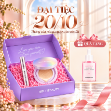 ĐẠI TIỆC 20/10 – COMBO CUSHION SELF BEAUTY & SON VEGANIZE TẶNG TINH CHẤT LÓT NỀN UNICONIC AURORA