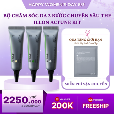 Bộ Chăm Sóc Da 3 Bước Chuyên Sâu The iLLon Actune Kit 