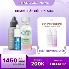 Combo Cấp Cứu Da Mụn Trị Thâm Cao Cấp