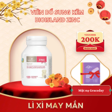 Viên Bổ Sung Kẽm Bioisland Zinc 120 Viên