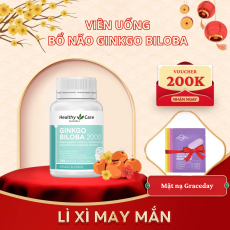 Viên Uống Bổ Não Ginkgo Biloba 2000 100 Viên Healthycare