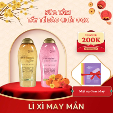Sữa Tắm Tẩy Tế Bào Chết OGX Coconut Coffee + Rose Water & Pink Sea Salt