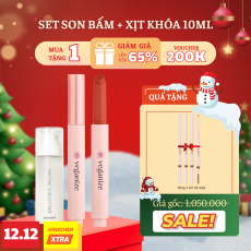 Set Son Bấm + Xịt Khóa 10Ml Tặng 1 Chì Kẻ Mày Self Beauty