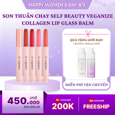 Son Thuần Chay Self Beauty Veganize Collagen Lip Glass Balm