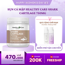 Sụn Cá Mập Healthy Care Shark Cartilage 750Mg 200 Viên