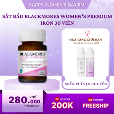 Sắt Bầu Blackmores Women's Premium Iron 30 Viên