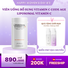 Viên Uống Bổ Sung Vitamin C Code Age Liposomal Vitamin C 180 Viên
