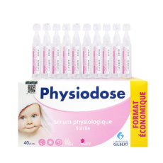 Nước Muối Sinh Lý Nhỏ Mắt, Mũi, Tai Physiodose Cho Bé Sơ Sinh 40 Ống X 5Ml