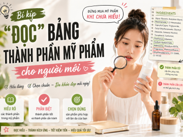 Đọc Bảng Thành Phần Mỹ Phẩm: Bí Kíp Cho Người Mới Tránh Mua Sai