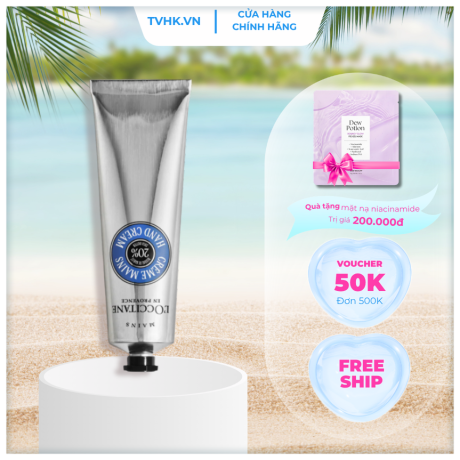 kem tay L'occitane bơ hạt mỡ (Tặng mặt nạ thạch ủ trắng cao cấp)
