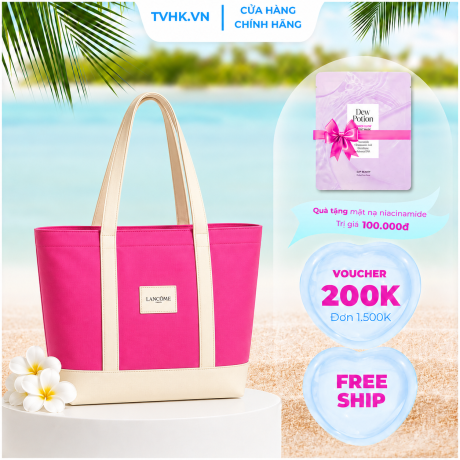 Túi Tote Lancôme Màu Hồng Fuchsia – Phụ Kiện Thời Trang Thanh Lịch Và Tiện Dụng