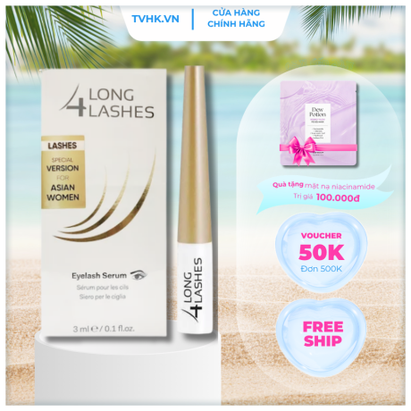C96 ( Hàng Công ty ) Serum Dưỡng Mi Ba Lan 4 Long Lashes 3Ml  (Tặng xịt khoá Self Beauty 50ml)