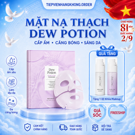 Mặt nạ thạch Self Beauty Dew Potion Bouncy Glow Fig Gel Mask – Cấp ẩm sâu, da căng bóng như Glass Skin