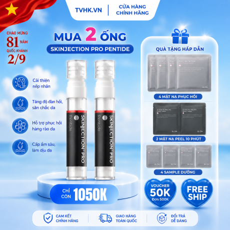The iLLON Skinjection Pro Peptide Kit – Liệu Trình Cấy Vi Điểm Không Kim Trẻ Hóa, Nâng Cơ Và Tăng Sinh Collagen
