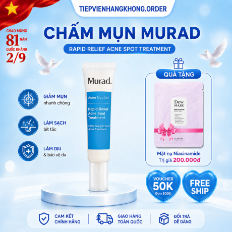 Murad Rapid Relief Acne Spot Treatment 15ml – Gel chấm mụn giảm sưng viêm nhanh chóng