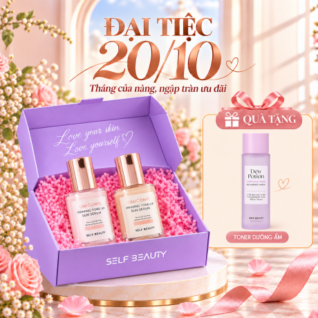 COMBO SERUM CHỐNG NẮNG NÂNG TONE SELF BEAUTY – RẠNG RỠ ĐÓN ĐẠI TIỆC 20/10
