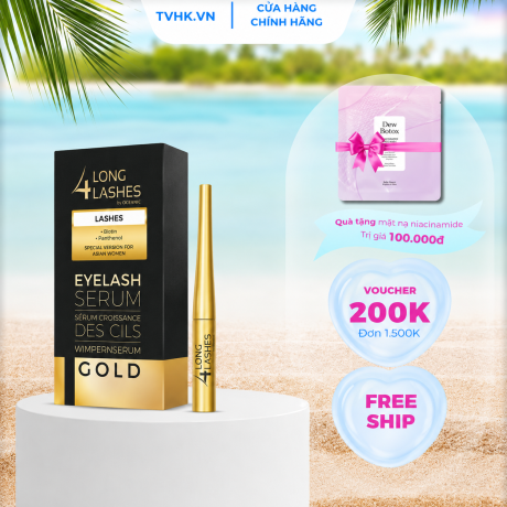Serum Dưỡng Mi Long4Lashes Gold 4ml (Phiên bản Prenium) – Kích Thích Mọc Mi Dài, Dày Và Chắc Khỏe