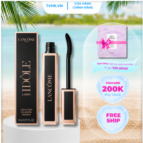 Mascara Lancôme Lash Idôle 01 Glossy Black 8ml – Làm Cong, Tơi Mi Và Tạo Hiệu Ứng Mắt To Cuốn Hút