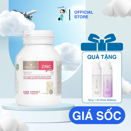 Viên Bổ Sung Kẽm Bioisland Zinc 120 Viên