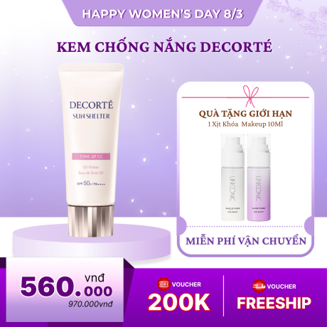 Kem Chống Nắng Decorté Sun Shelter Tone Up CC SPF50+ PA++++ 32ml