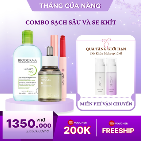 Combo Làm Sạch Sâu Và Se Khít Lỗ Chân Lông