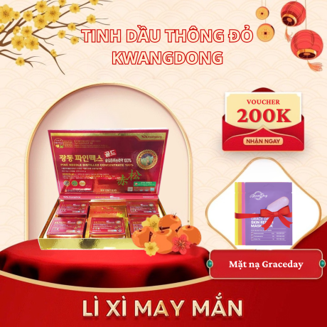 Tinh Dầu Thông Đỏ Kwangdong Hộp 120 Viên