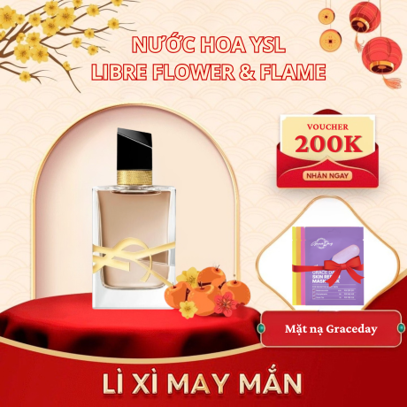 Nước Hoa YSL Libre Flower & Flame EDP Florale 7.5ML -Chữ Nâu