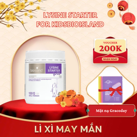 Lysine Starter For Kidsbioisland Bột 150G 