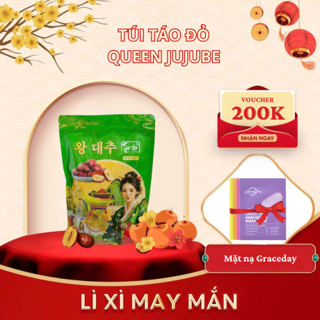 Túi Táo Đỏ Tân Cương Queen Jujube Loại VIP 500g