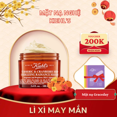 Mặt Nạ Nghệ Việt Quốc Kiehl's Tumeric & Cranberry Seed Radiance Masque