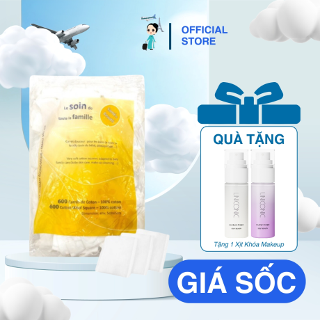 Bông Tẩy Trang Pháp Truma 600 Miếng