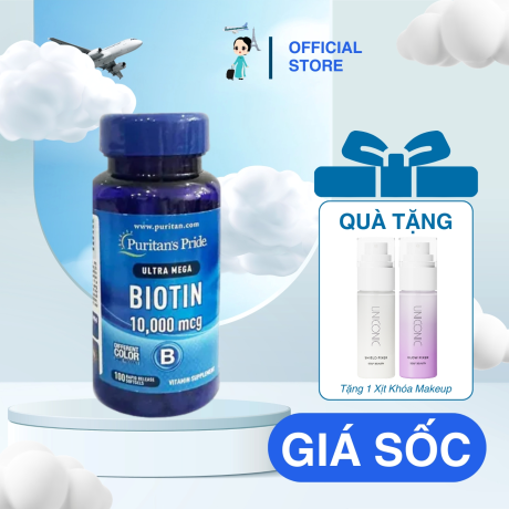 Viên Uống Hỗ Trợ Mọc Tóc Puritan's Pride Biotin