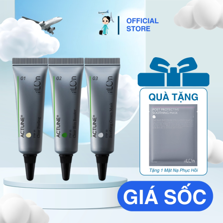 Bộ Chăm Sóc Da 3 Bước Chuyên Sâu The iLLon Actune Kit 