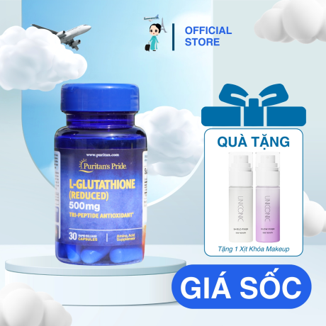 Viên Uống Trắng Da Puritan's Pride L-Glutathione 500mg