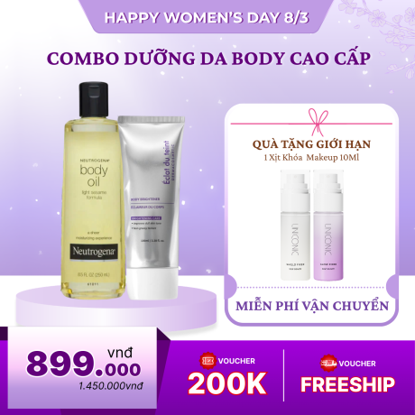 Combo Dưỡng Da Body Cao Cấp Tặng 1 Mặt Nạ