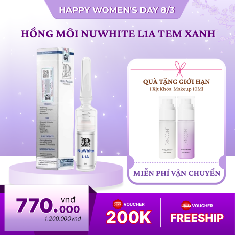 Hồng Môi Nuwhite L1A Tem Xanh 5ML