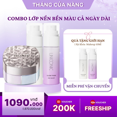 Combo Giữ Lớp Makeup Bền Màu Cả Ngày Dài