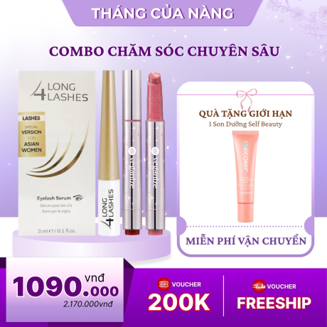 Combo Chăm Sóc Chuyên Sâu Cho Môi Và Mi