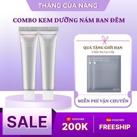 Combo Kem Dưỡng Nám Ban Đêm The Illon - Tặng 1 Mặt Nạ Phục Hồi