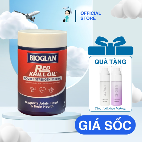 Dầu Nhuyễn Thể Bioglan Red Krill Oil 1000mg 60 Viên.