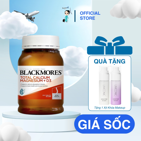 Viên Uống Blackmores Total Calcium Magnesium +D3 Hộp 200 Viên